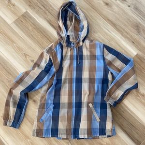 Vintage Denim Plaid Jacket